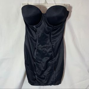 Flexees shapewear black full slip size 34C
